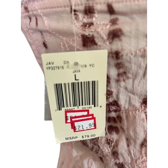 Guess Jeans Strapless Ombre Tie-Dye Dress Purple Pink Size L NWT - Picture 5 of 7